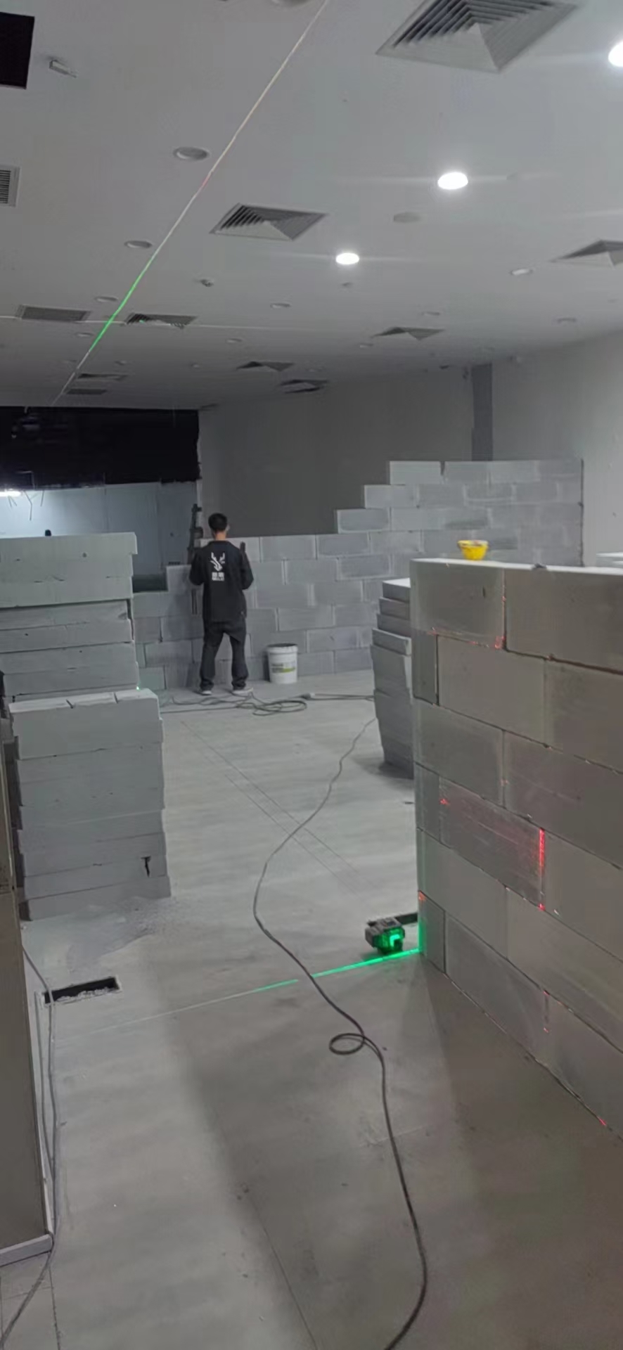轻质砖隔墙现场细节